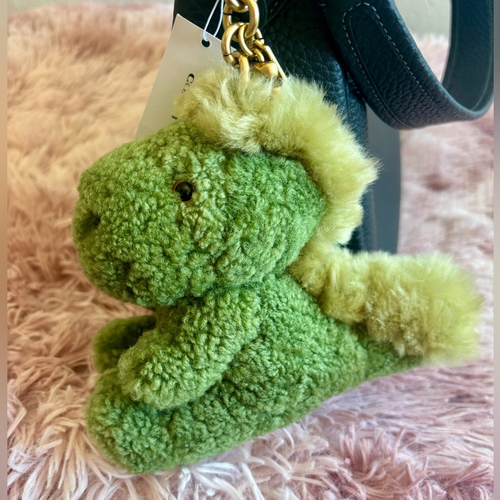 NWT Coach Little Rexy Shearling Bag Charm